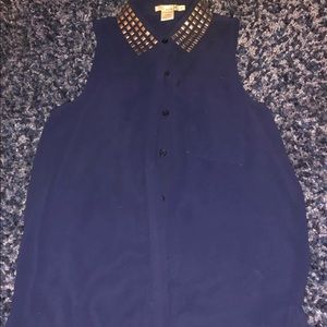 Navy blouse